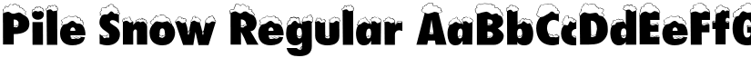 Pile Snow Regular font