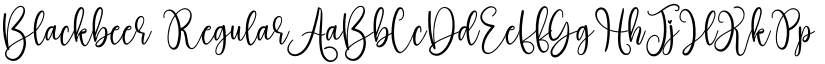 Blackbeer Regular font