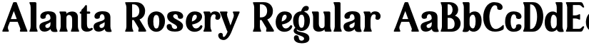 Alanta Rosery Regular font