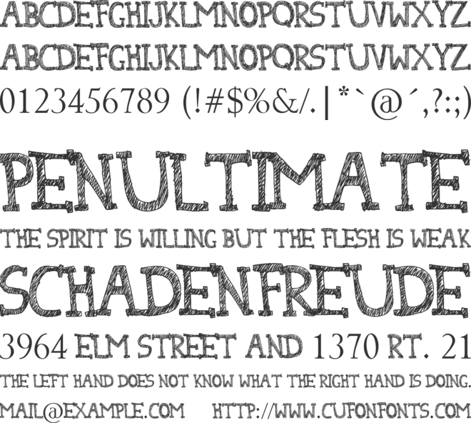 Denne Milk Tea font preview