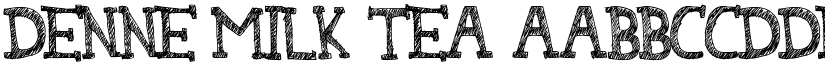 DENNE MILK TEA font