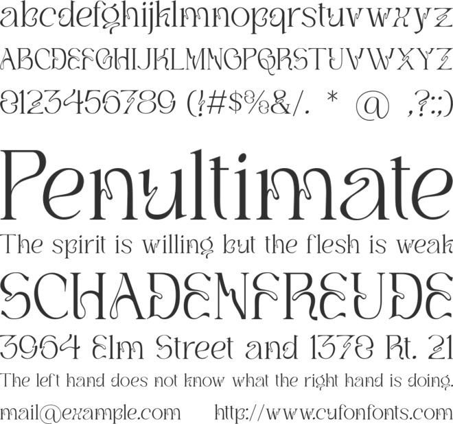 Remboy font preview