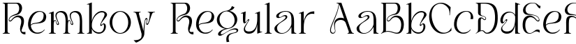 Remboy Regular font