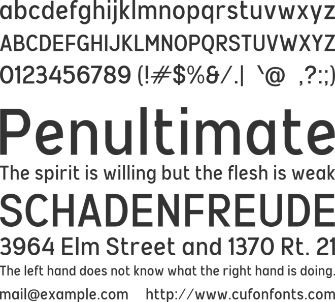 e Estafet font preview