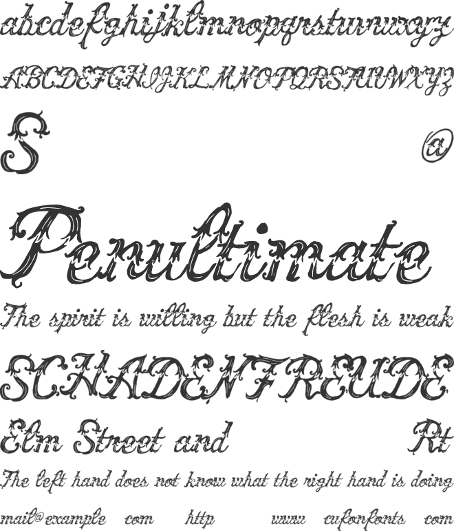 Vtks Victory font preview