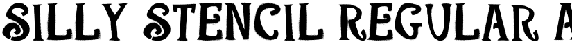Silly Stencil Regular font