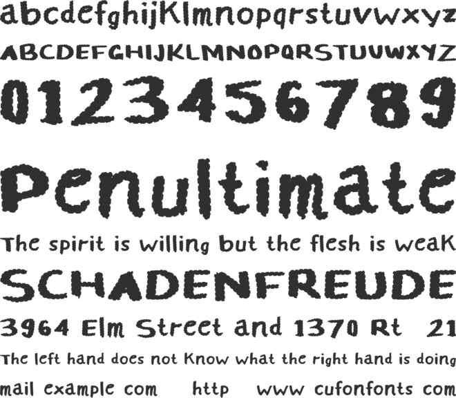 Max Horror font preview