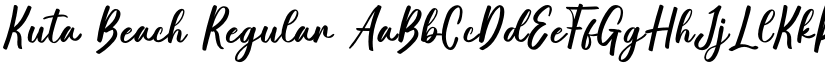 Kuta Beach Regular font
