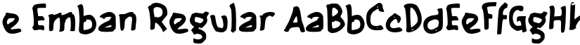e Emban Regular font