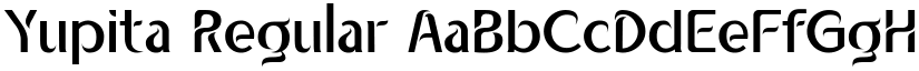 Yupita Regular font