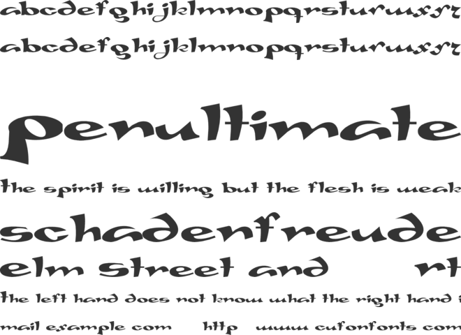 Gaivota font preview