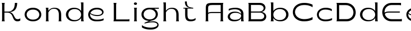 Konde Light font