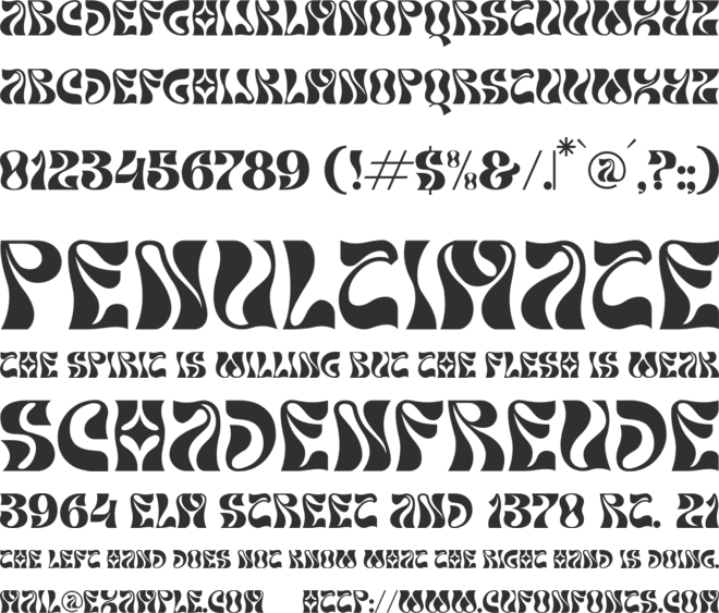 CHARLEY font preview