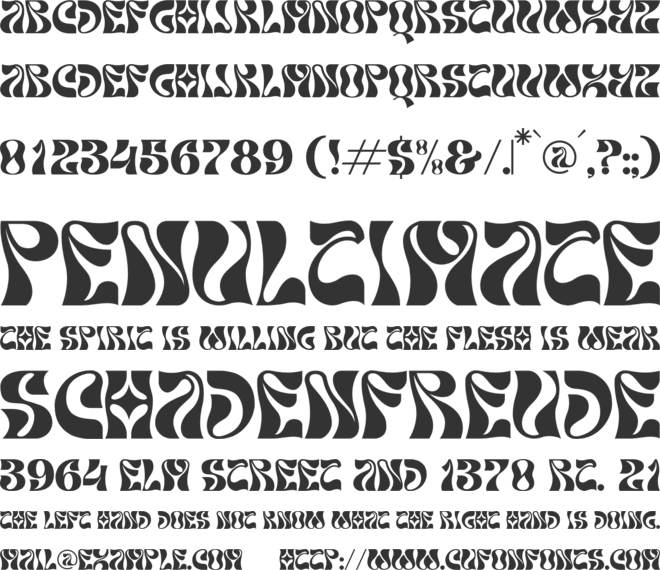 CHARLEY font preview