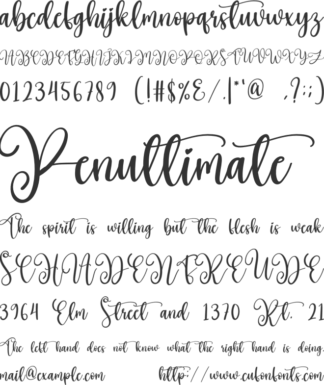 Milkcheese font preview