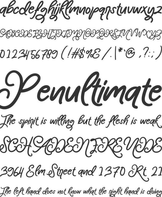 Mandala font preview