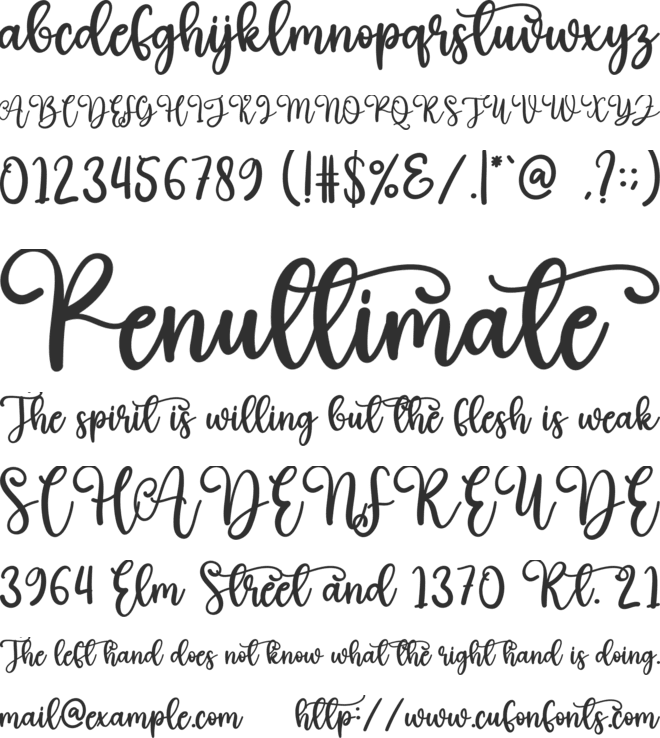 Christmas Gnome font preview