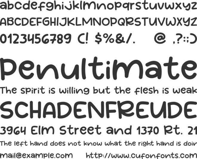 Yogurt Mango font preview