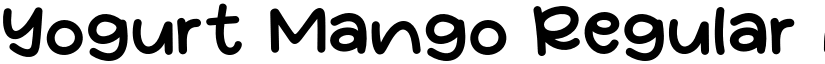 Yogurt Mango Regular font