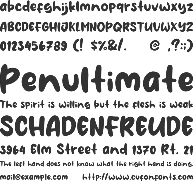 Coffee Extra font preview