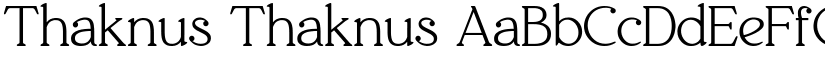 Thaknus Thaknus font