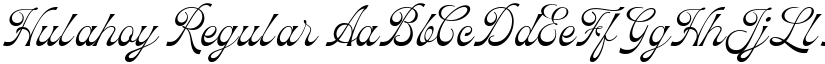 Hulahoy Regular font