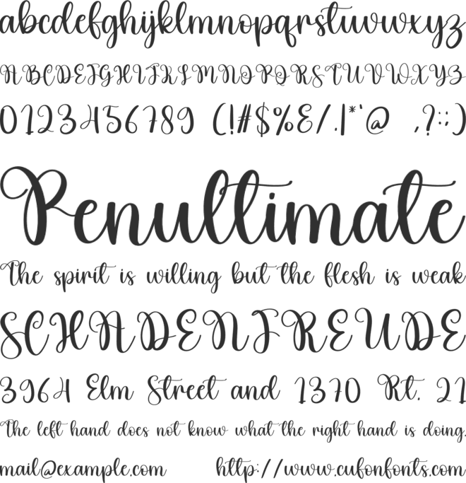 Vintage Signature font preview