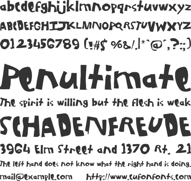 Titus 5 font preview