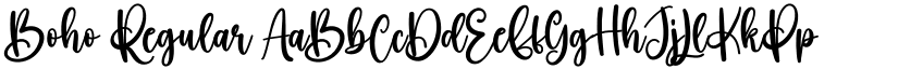 Boho Regular font