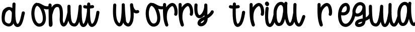 Donut Worry Trial Regular font