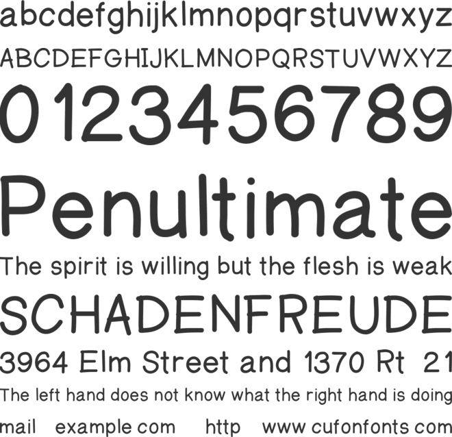 AManoRegulold font preview