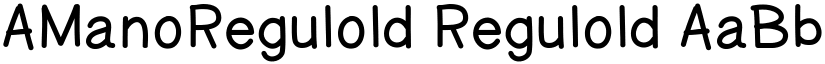 AManoRegulold Regulold font