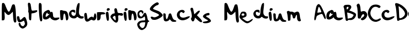 MyHandwritingSucks font download
