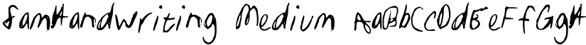 SamHandwriting Medium font