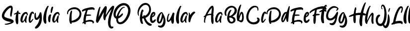 Stacylia DEMO Regular font