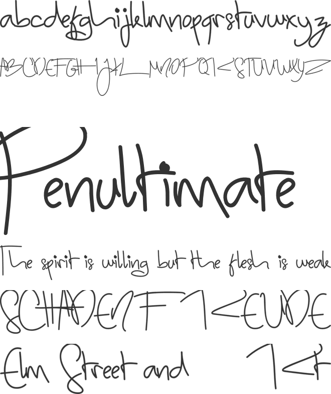Sugar Candy font preview