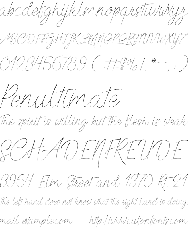 Beautiful Creatures font preview