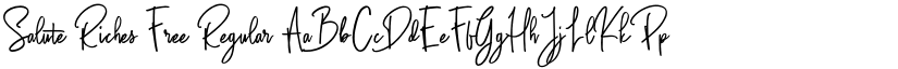 Salute Riches Free Regular font