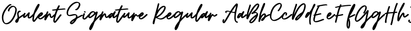 Osulent Signature font download