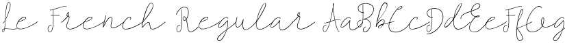Le French font download