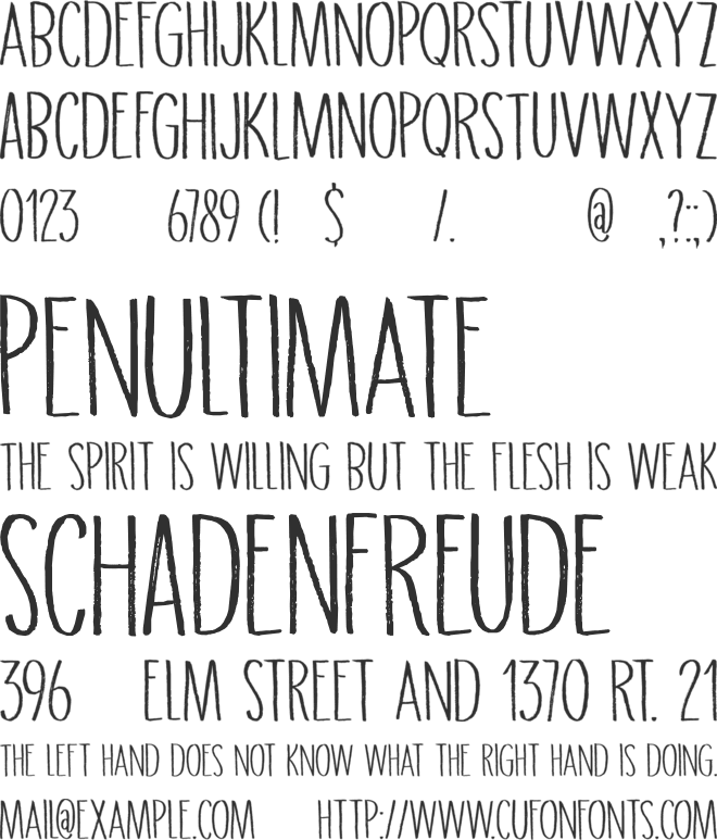 DK Grigory font preview