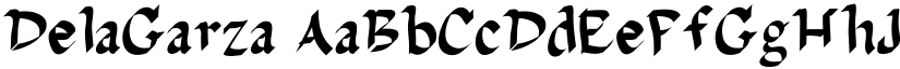 Dela Garza font download