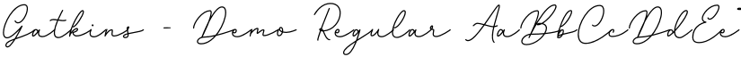 Gatkins - Demo Regular font