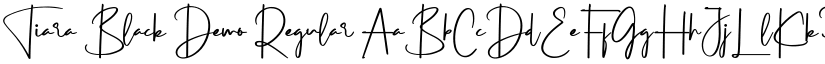 Tiara Black Demo Regular font