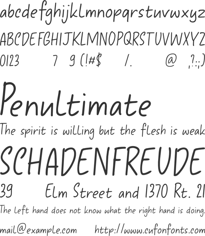 Yasuragi DEMO font preview