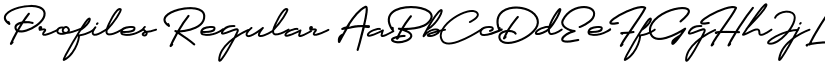 Profiles Regular font