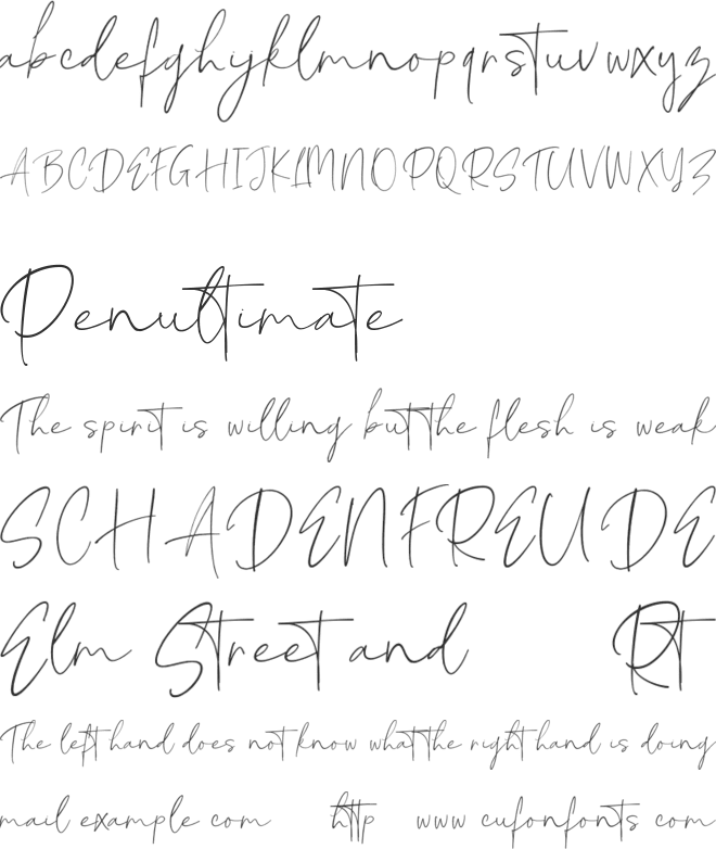 Mackle Script DEMO font preview