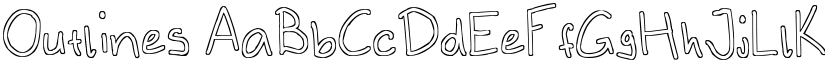 Outlines font