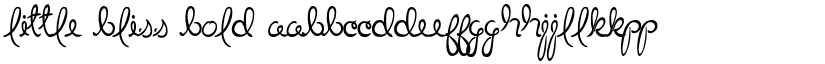 Little Bliss Bold font