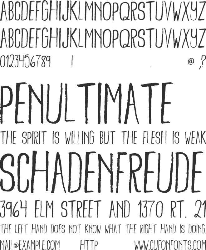 Bamboo Brisk font preview